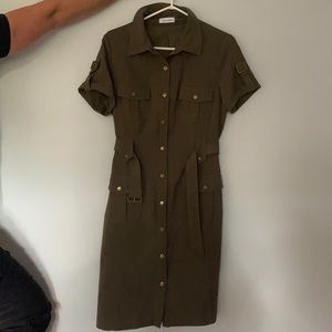 Calvin Klein button up dress